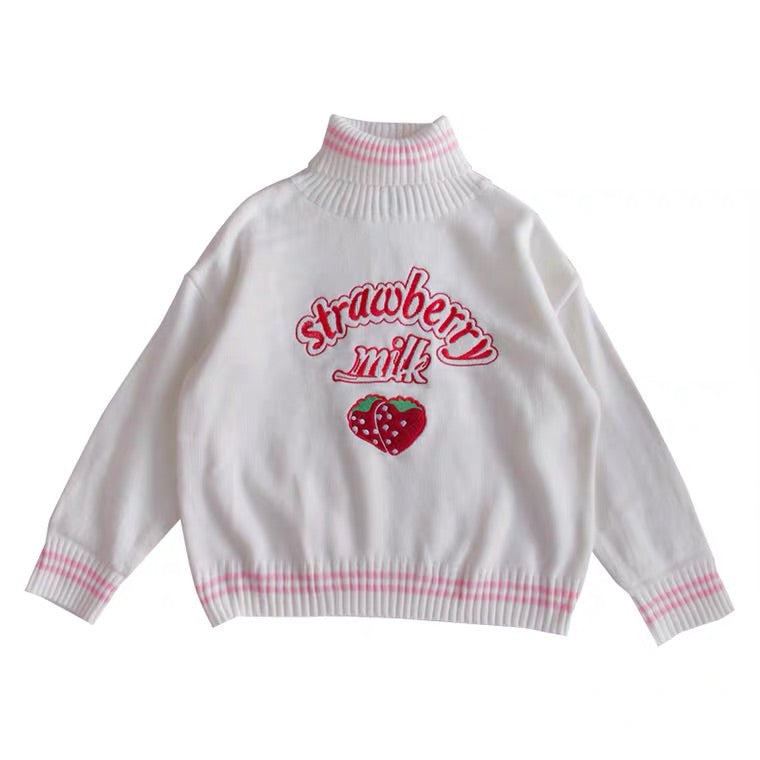 By21124 Strawberry Milk Sweater - Buy Now