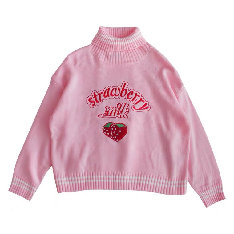 By21124 Strawberry Milk Sweater - Buy Now