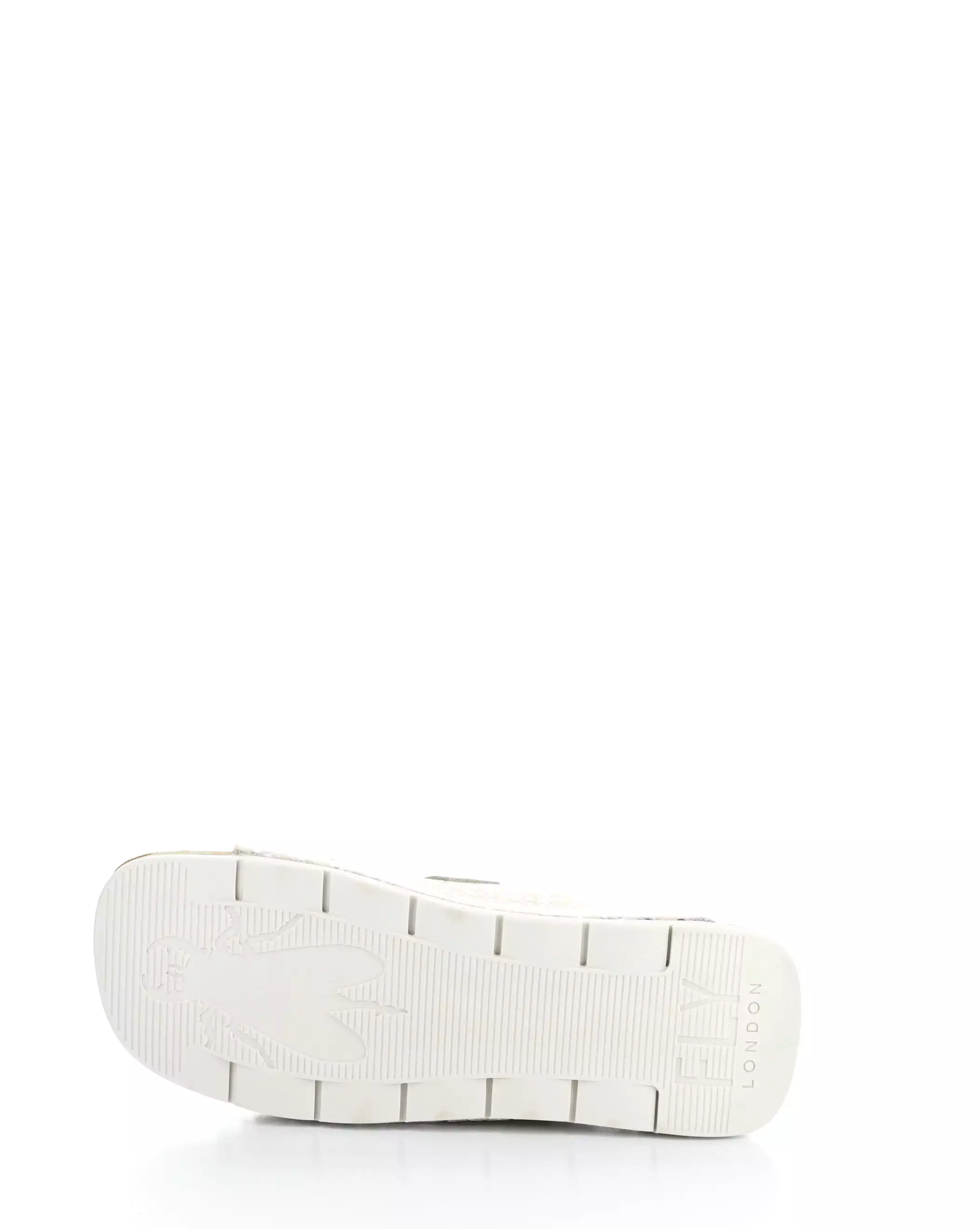 Caja721fly 017 white slip-on sandals for sale.