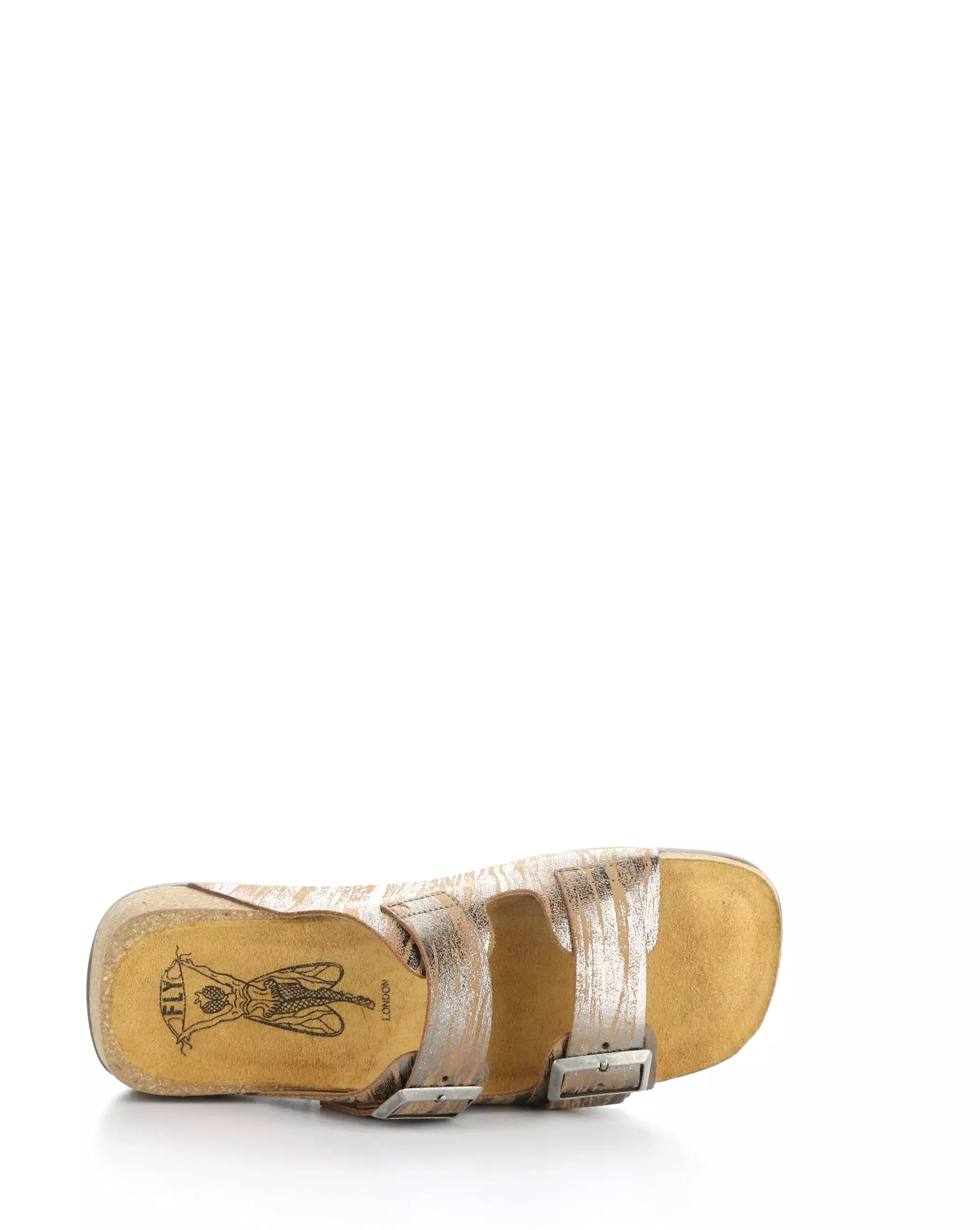 CAJA721FLY 018 COGNAC Slide Sandals