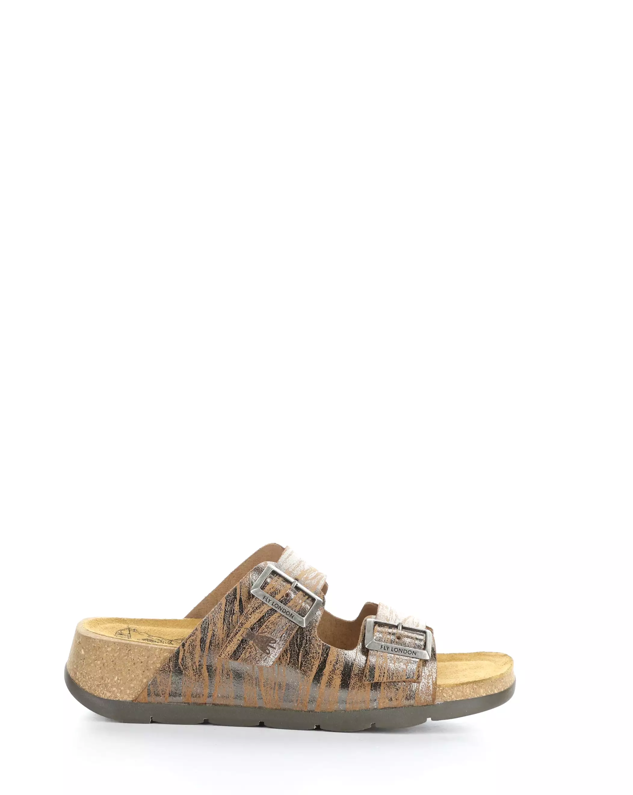 CAJA721FLY 018 COGNAC Slide Sandals