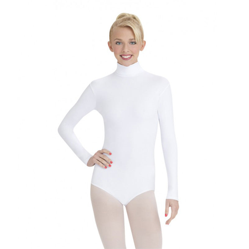 Capezio Black Turtleneck Long-Sleeve Leotard for Adults