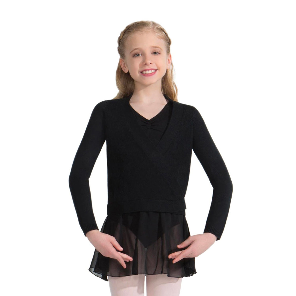 Capezio Child's Wrap Sweater - Buy now for your little one's dancewear collection.