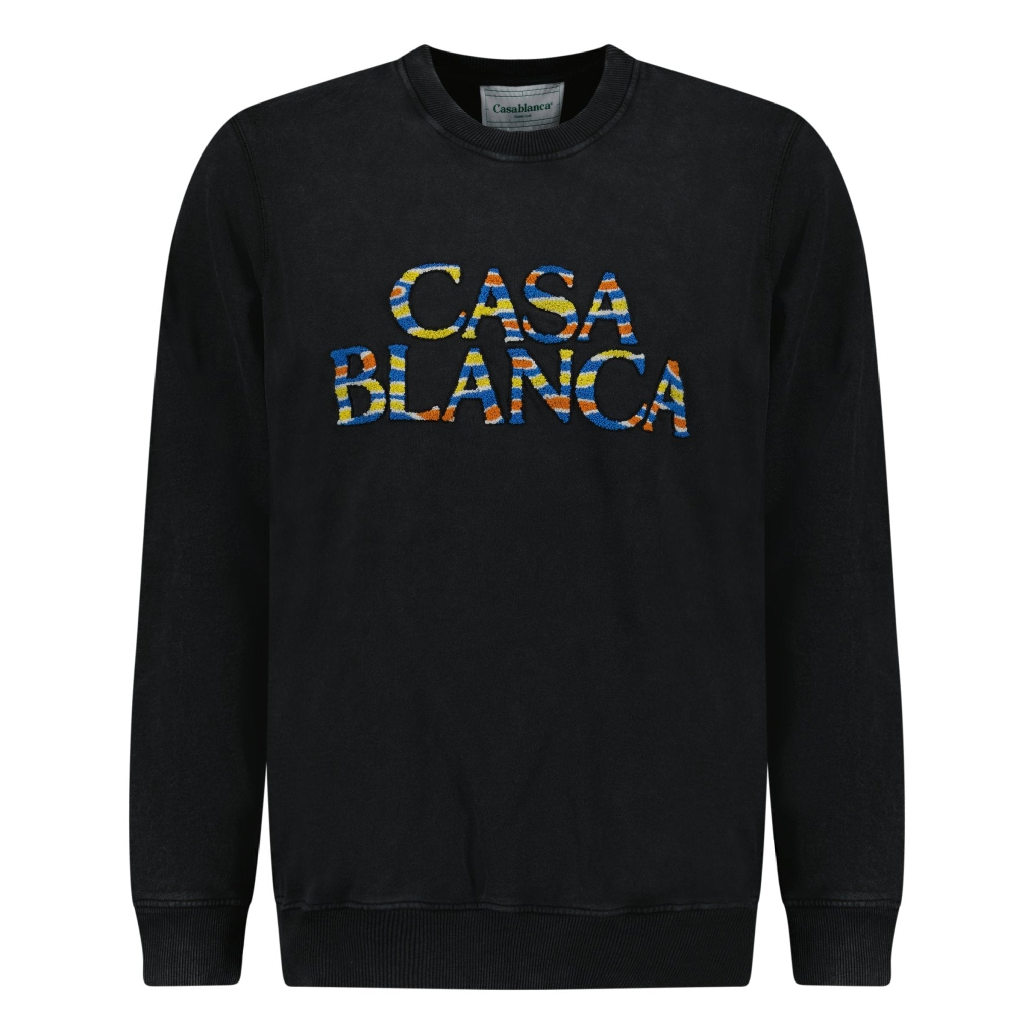 CASABLANCA Organic Cotton-Jersey Sweatshirt with ANGE DE JOUR Logo Applique