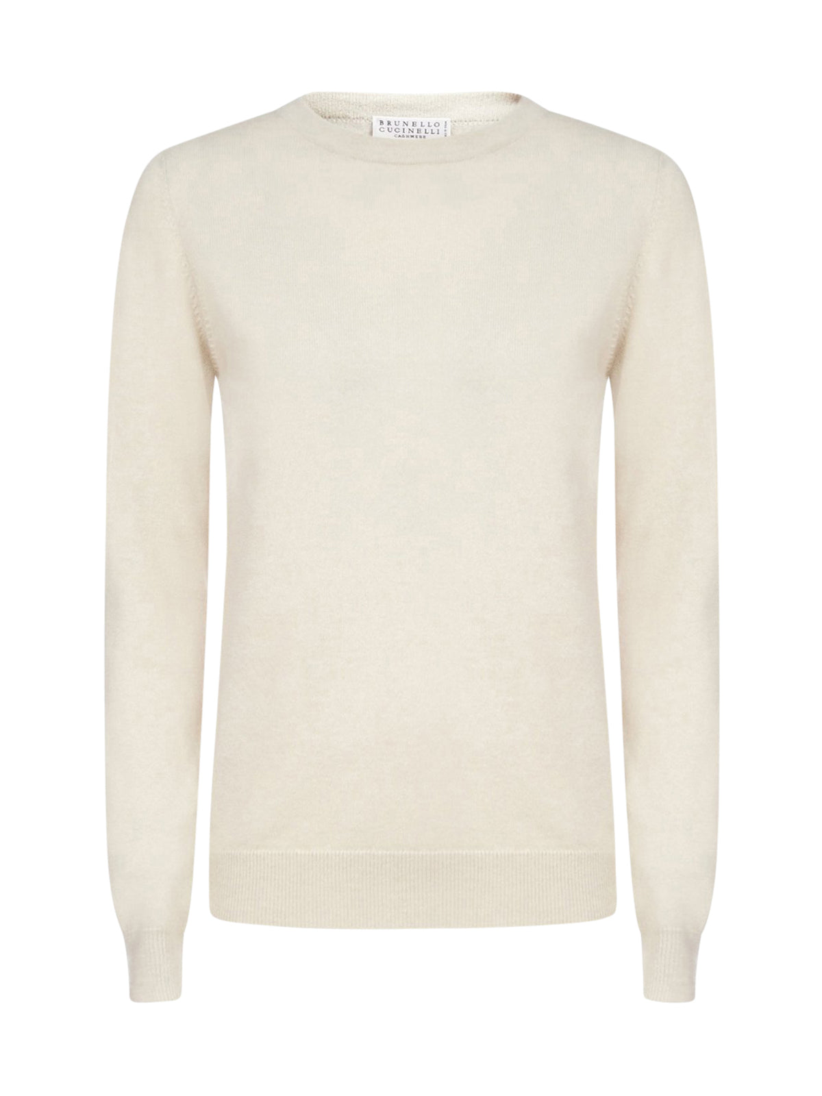 Cashmere sweater adorned with monili