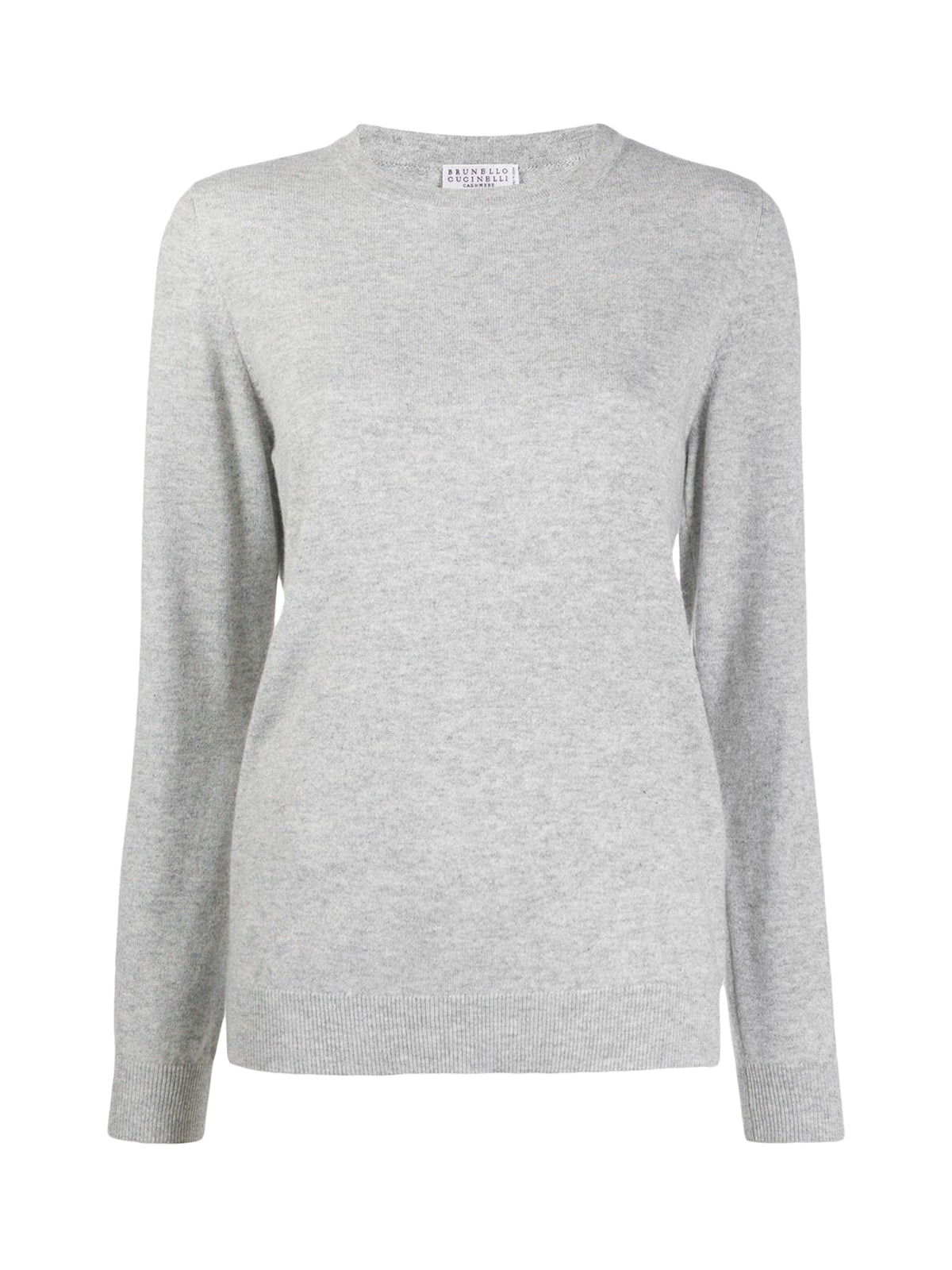 Cashmere sweater embellished with monili