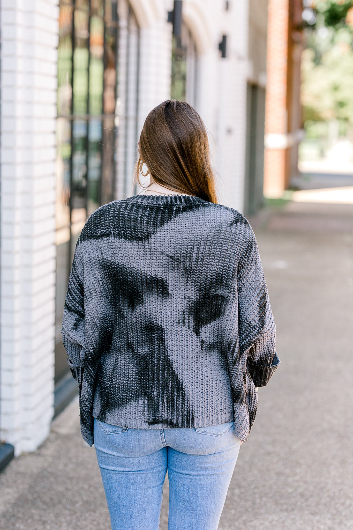 Charcoal Mottled Sweater - Buy X Online