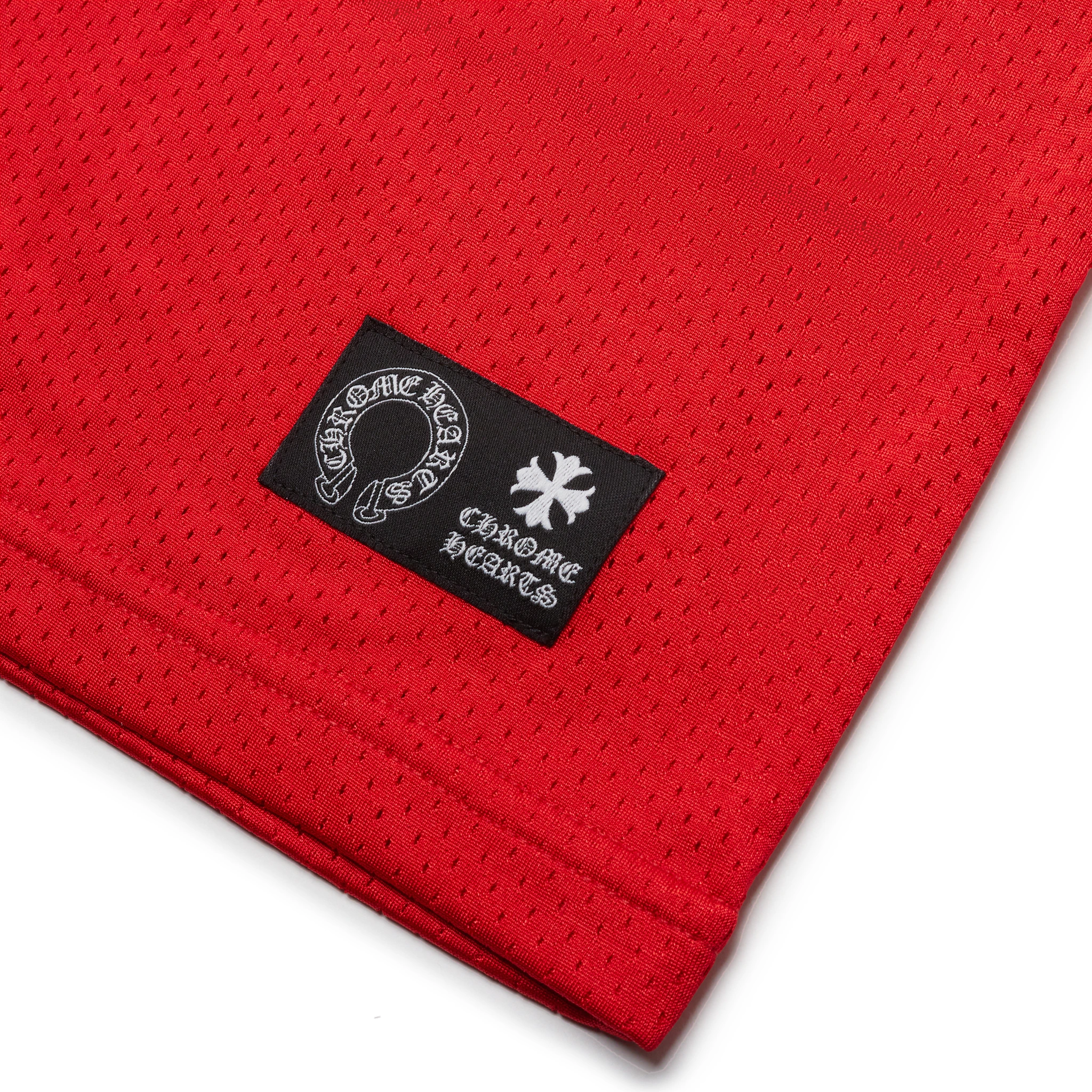 Chrome Hearts Stadium Mesh Red Football Jersey - Buy Online Now!