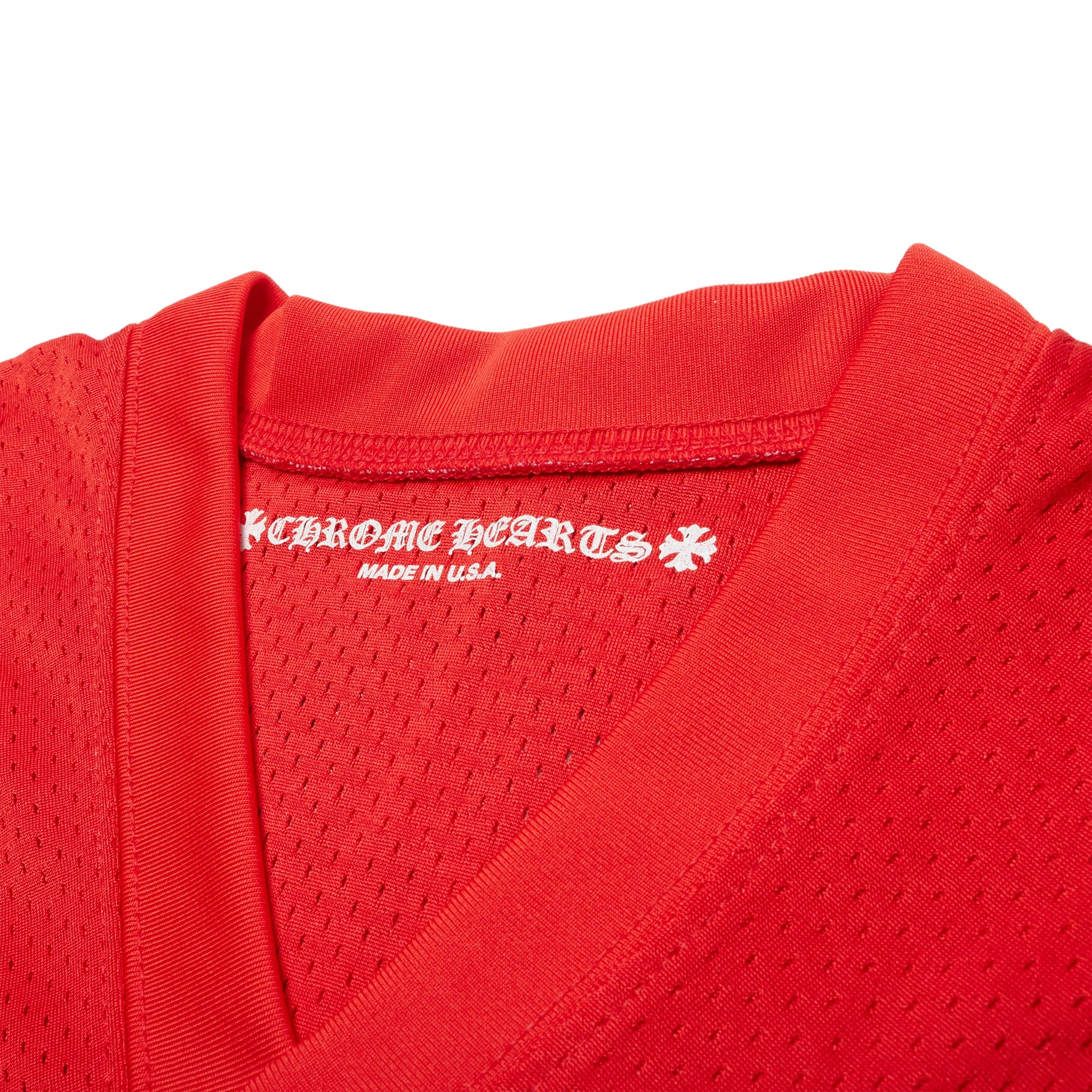 Chrome Hearts Stadium Mesh Red Football Jersey - Buy Online Now!