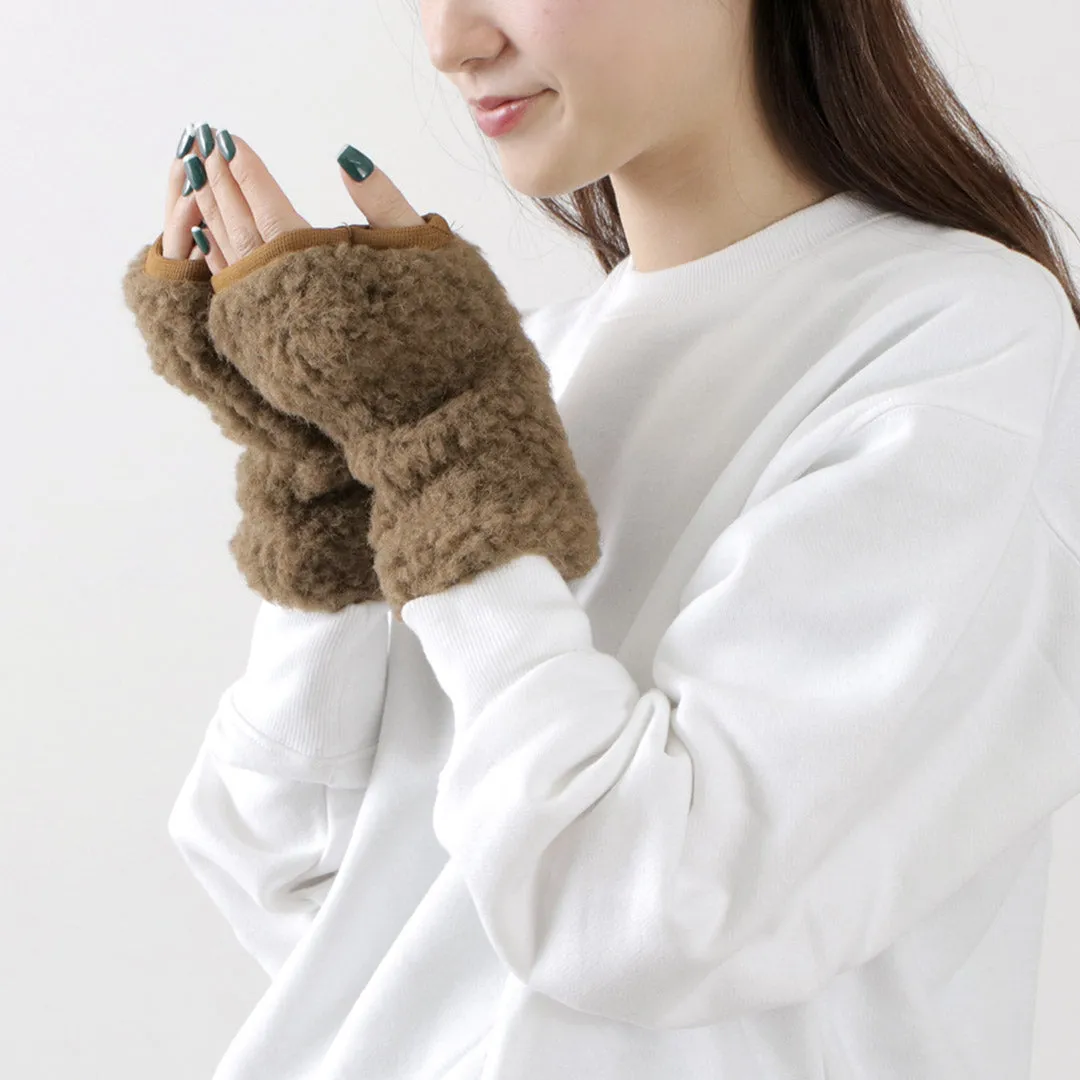 THUMBY HANDWARMERS Fingerless Women's Gloves Coldbreaker Boa Wool Solid Pattern