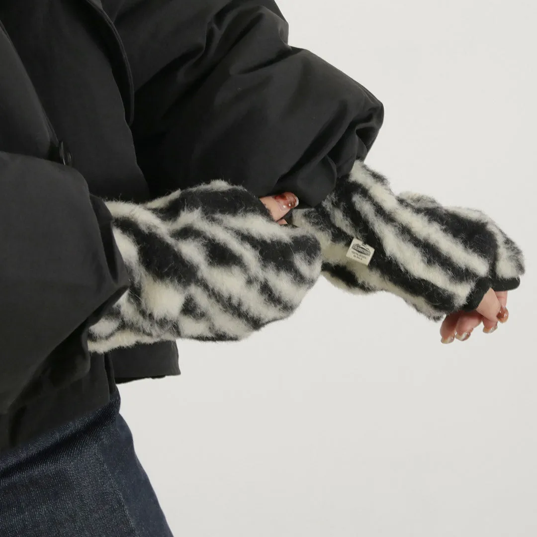 THUMBY HANDWARMERS Fingerless Women's Gloves Coldbreaker Boa Wool Solid Pattern