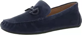 Cole Haan Tully Driver Navy Blazer Suede Slip On Loafers