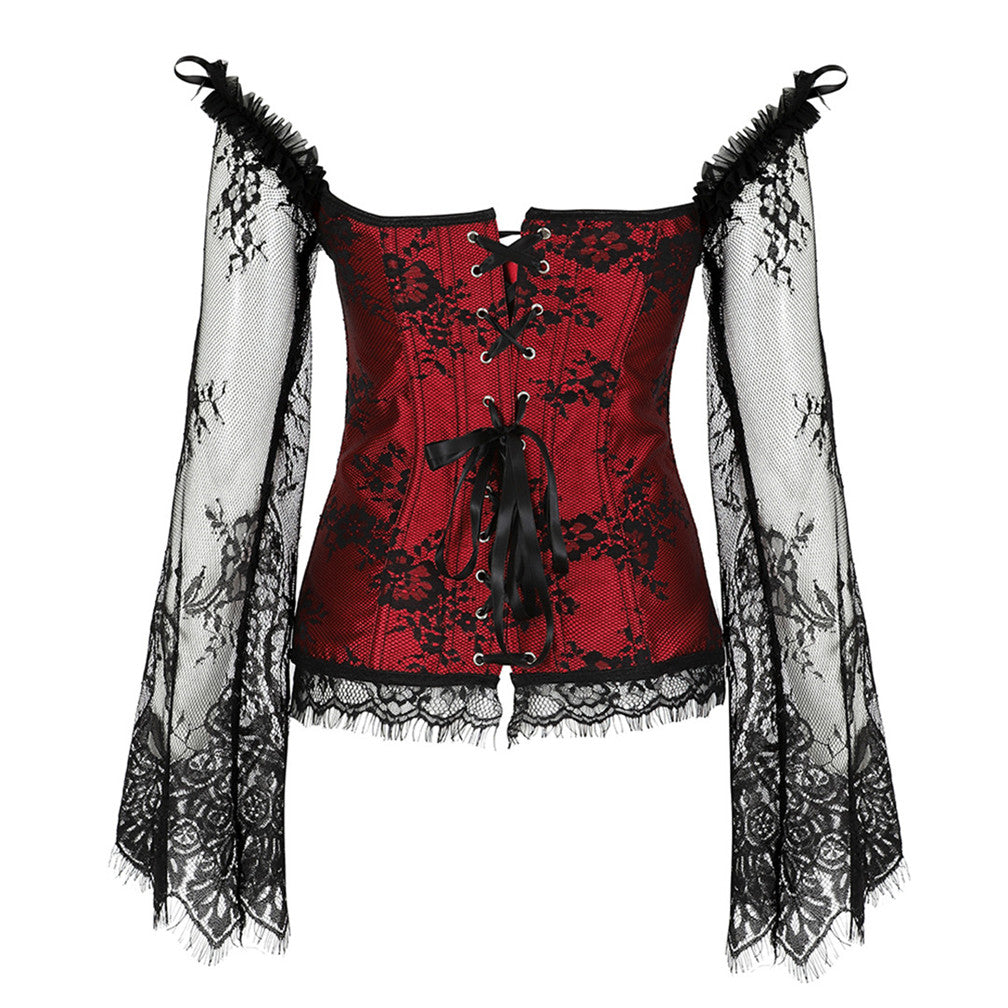 Corset Drag Forest (Red) - Google SEO friendly result: Red Forest Drag Corset - Shop Now!