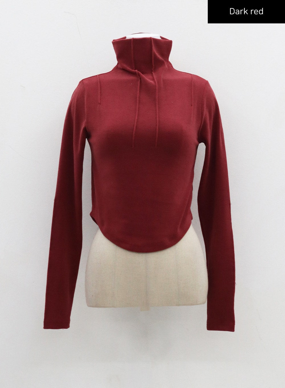 Crop Turtleneck with Bust Stripe Detail, CJ309