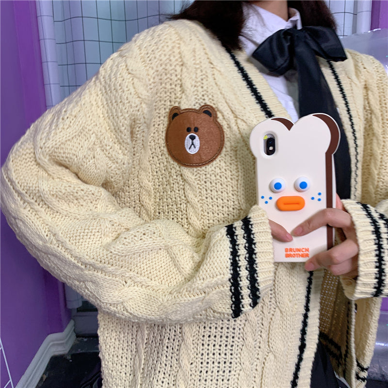 Cute Bear Sweater Coat BY21076