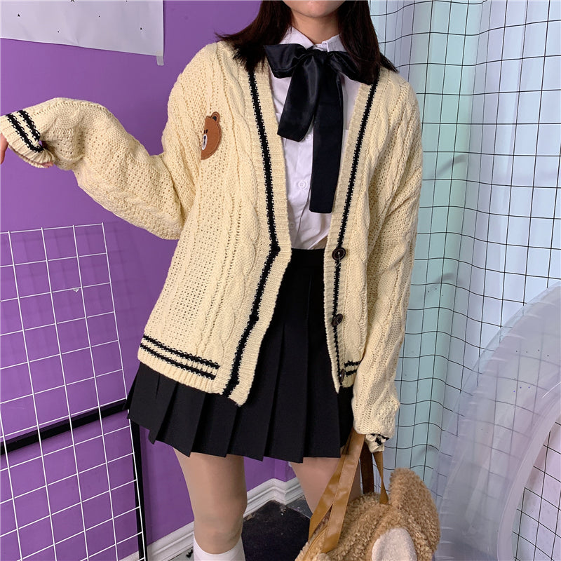 Cute Bear Sweater Coat BY21076