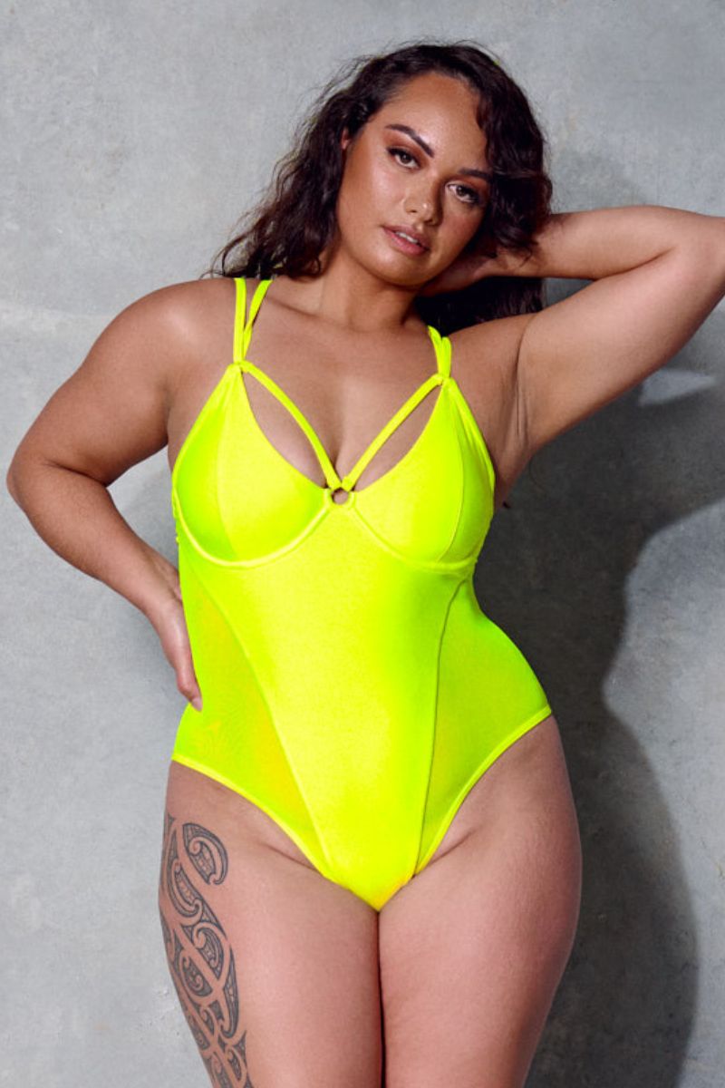 CXIX Classic Bodysuit - Yellow Neon