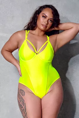 CXIX Classic Bodysuit - Yellow Neon