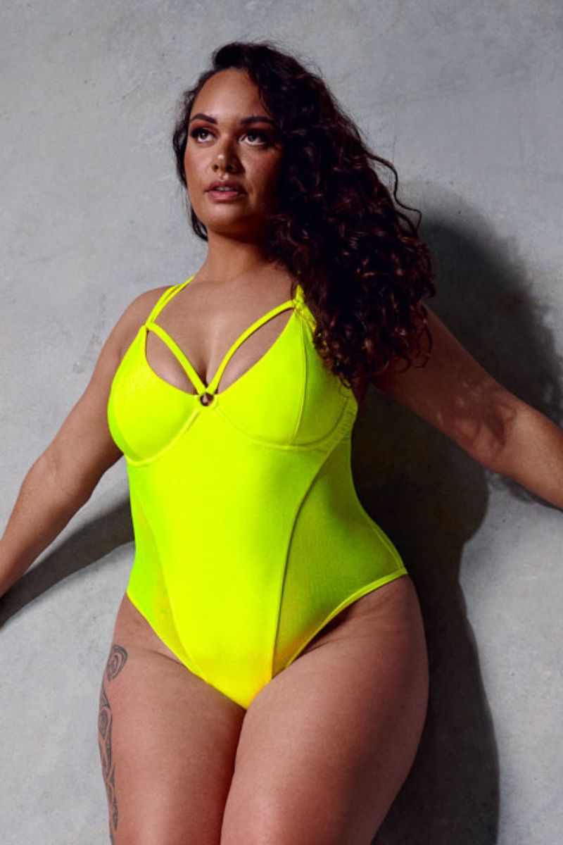 CXIX Classic Bodysuit - Yellow Neon