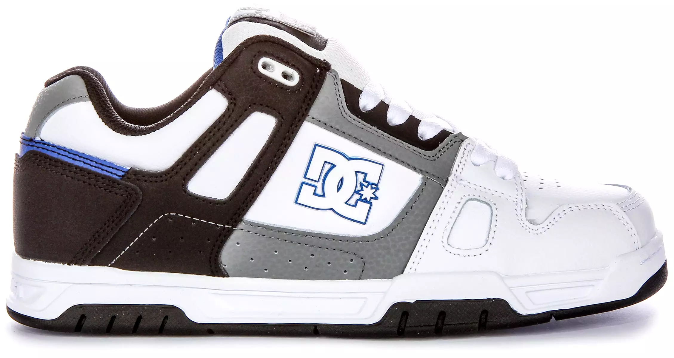 DC Shoes Stag White Black Grey Men's Sneakers