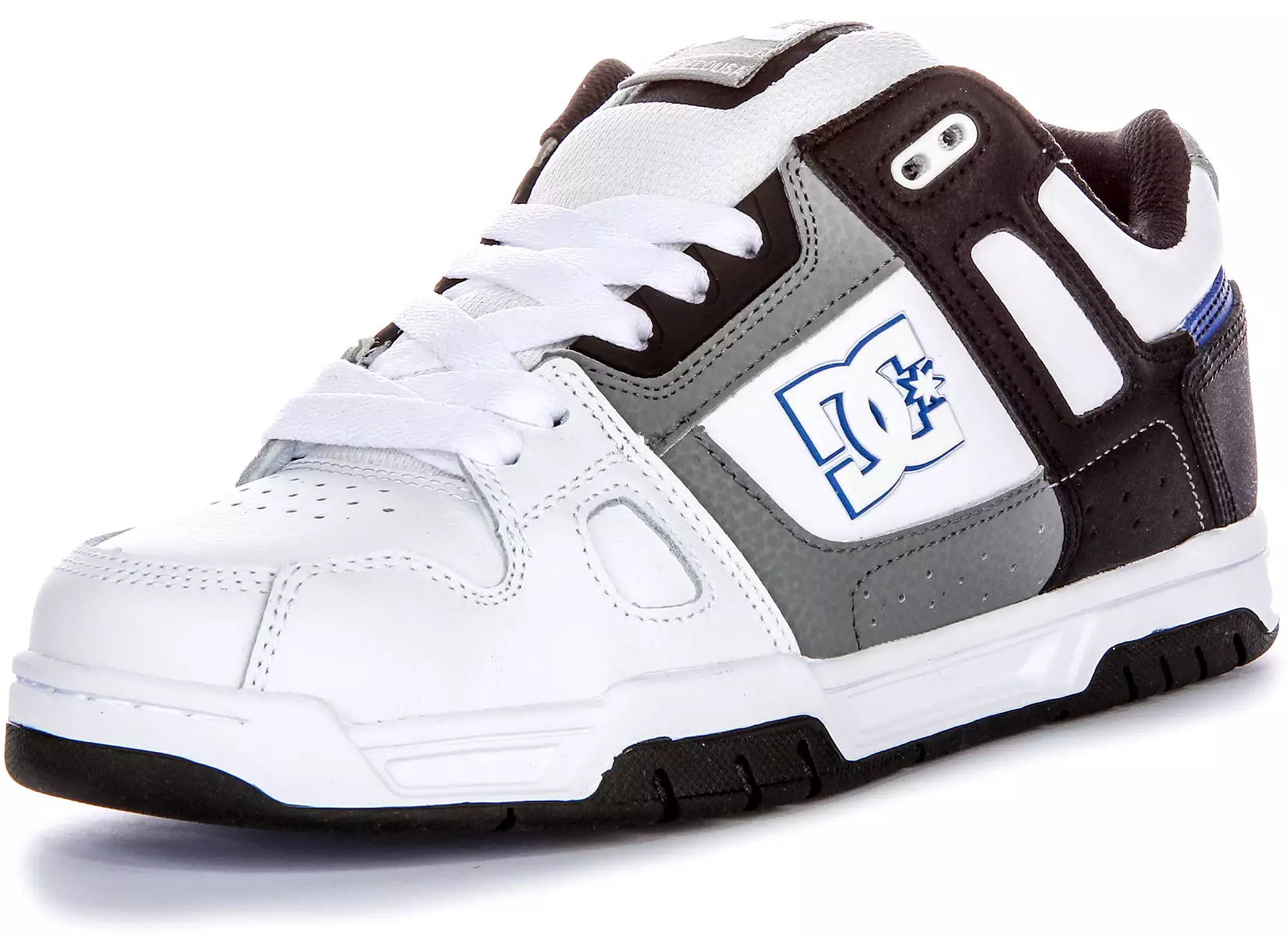 DC Shoes Stag White Black Grey Men's Sneakers