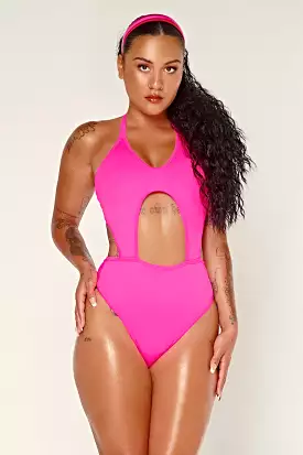 Dollhaus Halter Bodysuit - Pink