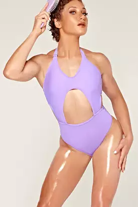 Dollhaus Halter Bodysuit - Purple