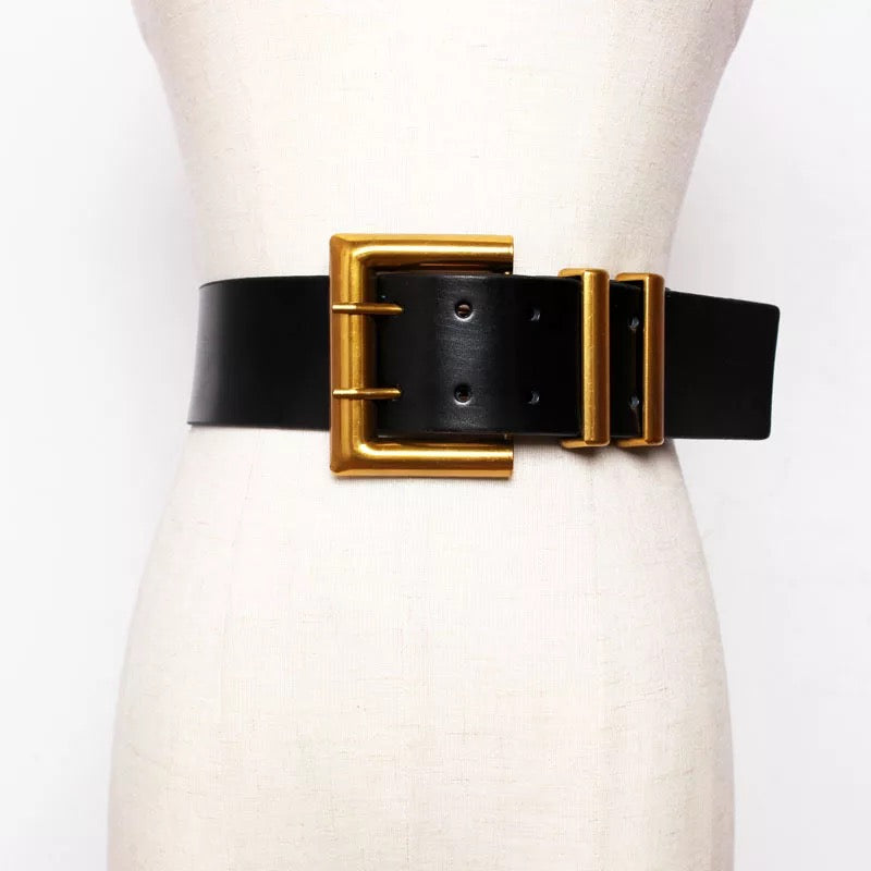 Double Layer Pin Buckle Belt for Women