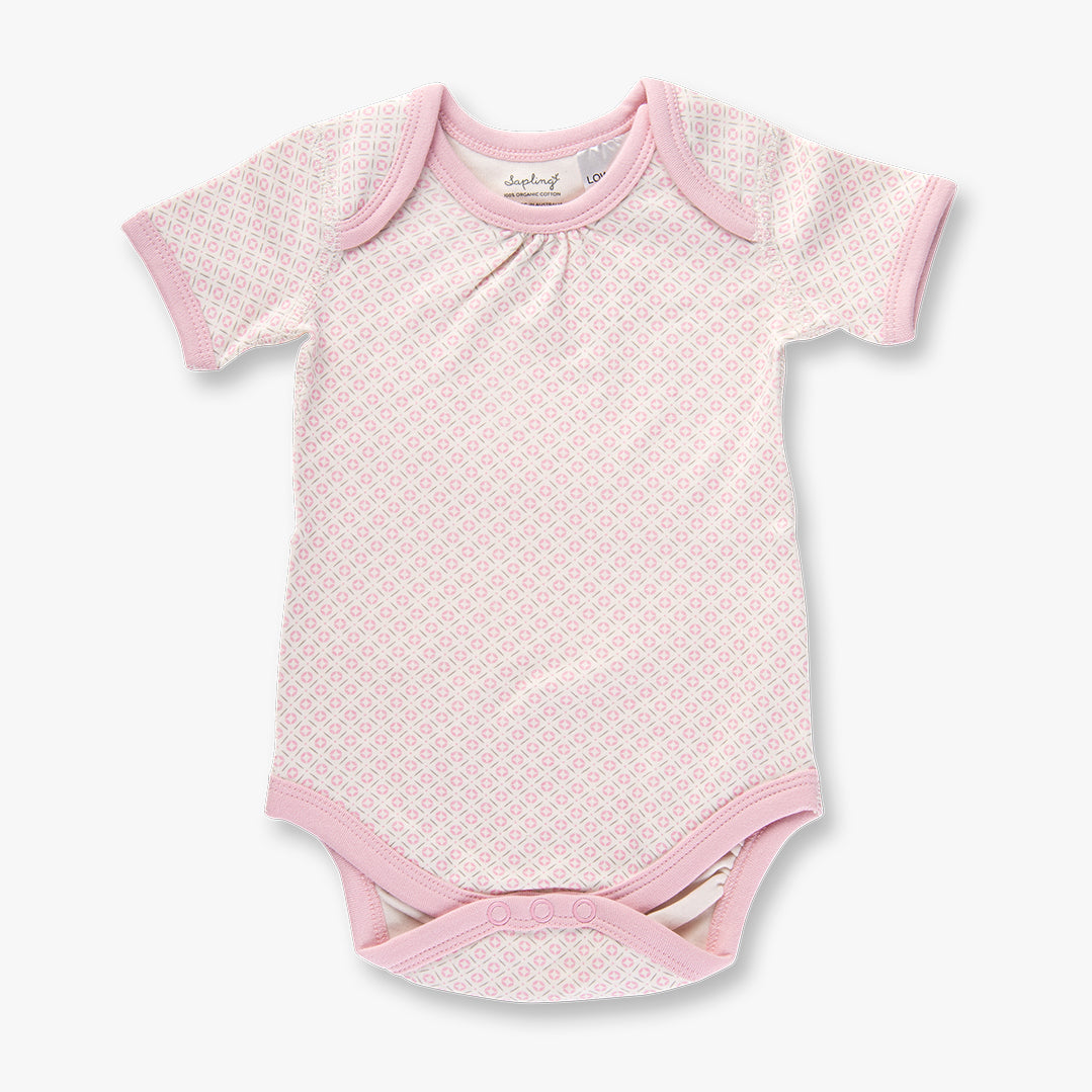 Dusty Pink Short Sleeve Bodysuit - Shop Now!