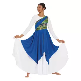 Eurotard Adult Praise Dance Tunic - Asymmetrical Design