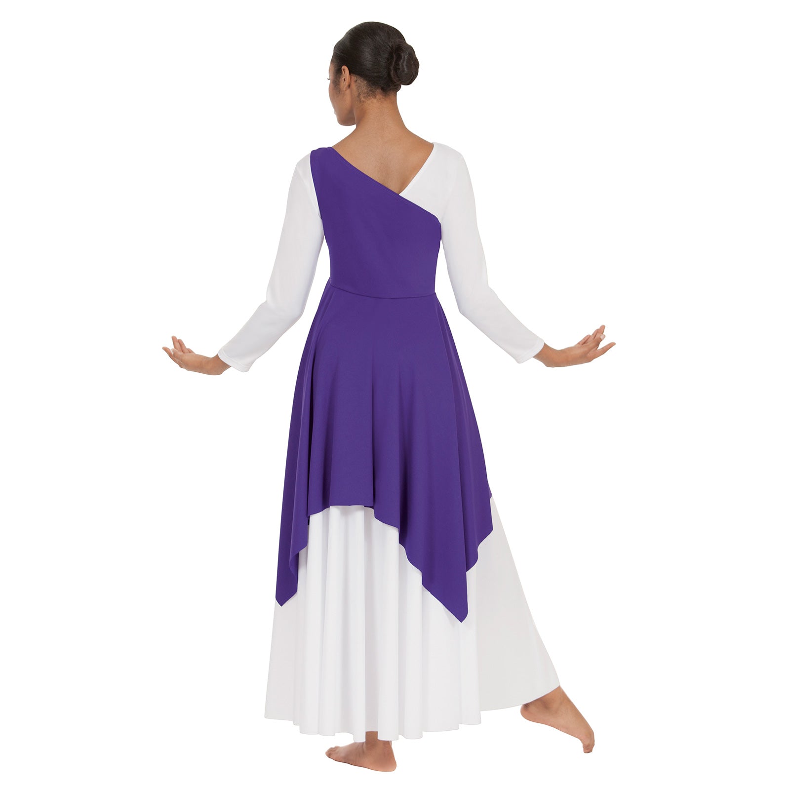 Eurotard Adult Praise Dance Tunic - Asymmetrical Design