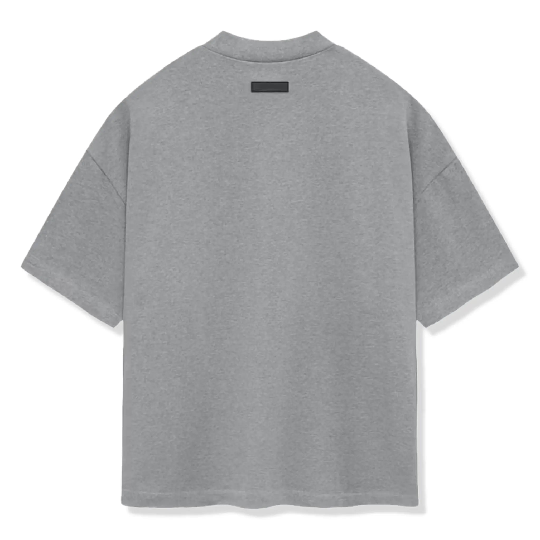 Fear Of God essentials heavy jersey short sleeve dark heather oatmeal t-shirt.