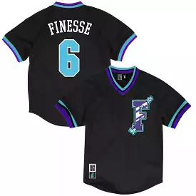 Finesse: Men's Black Baseball Jersey - Best Price, Free Shipping