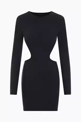 fitted stretch jersey minidress