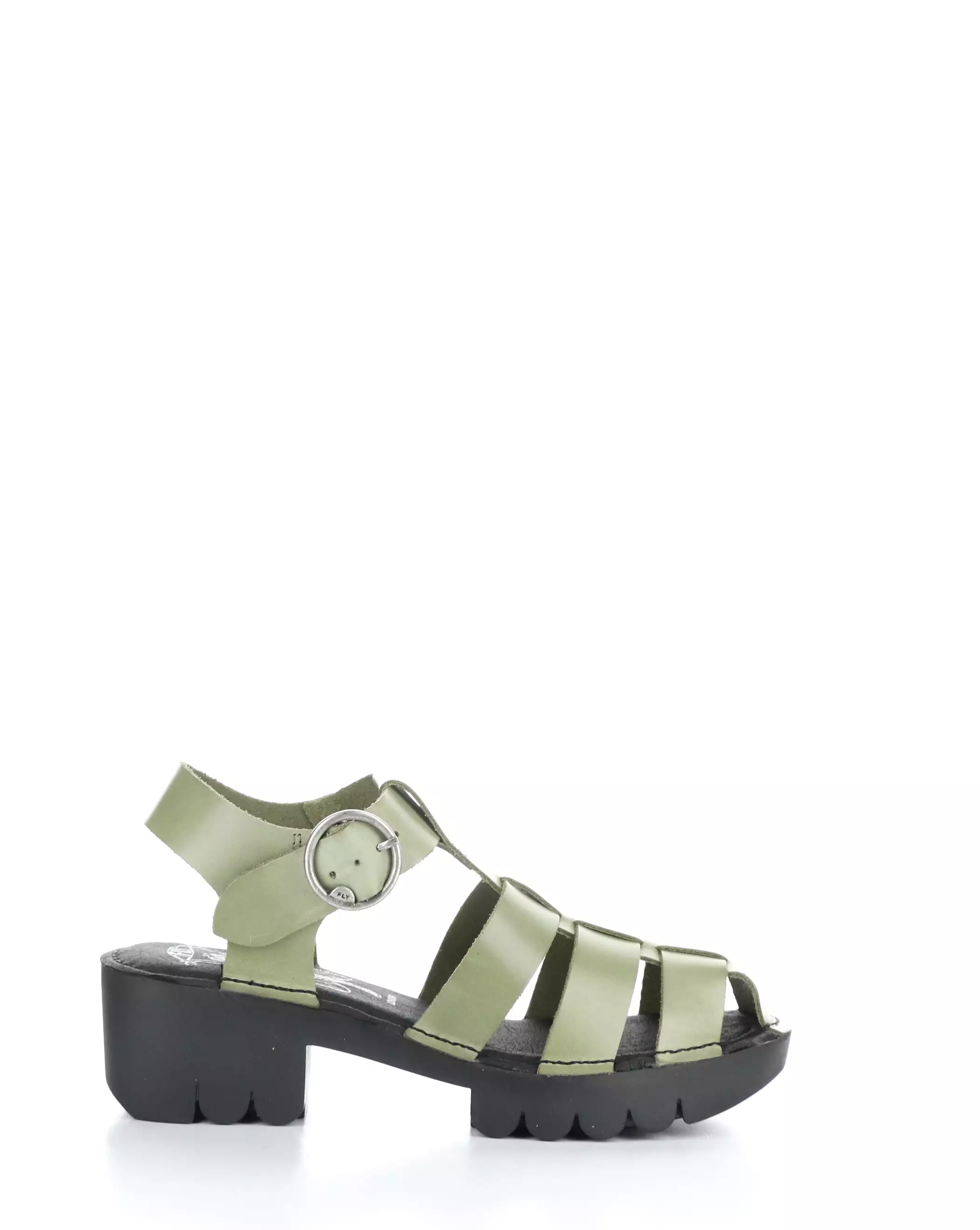 FLY 010 Light Green Sandals - Round Toe - EMME511