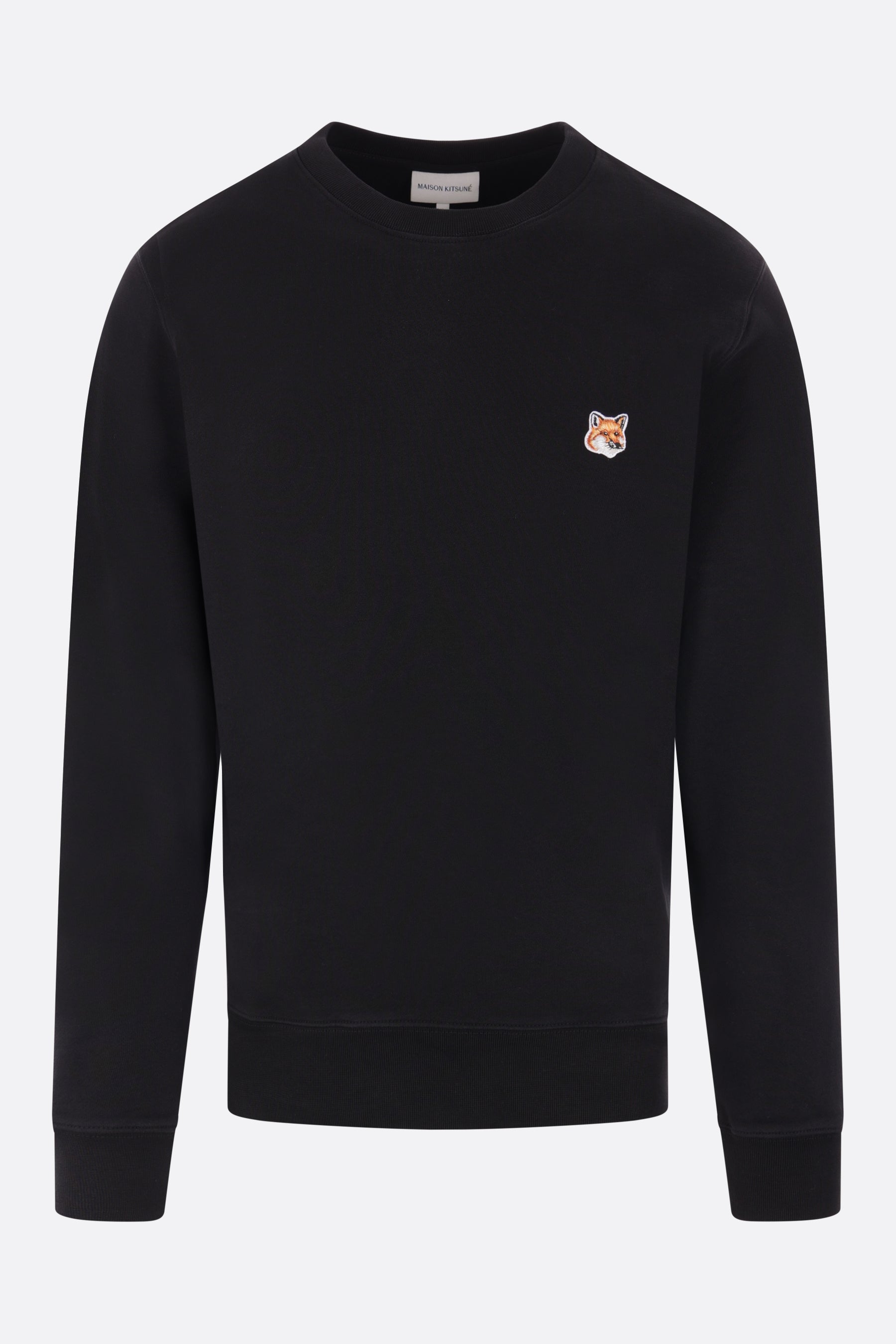 Fox Head logo patch jersey sweatshirt