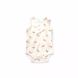 Fox Waffle Tank Bodysuit