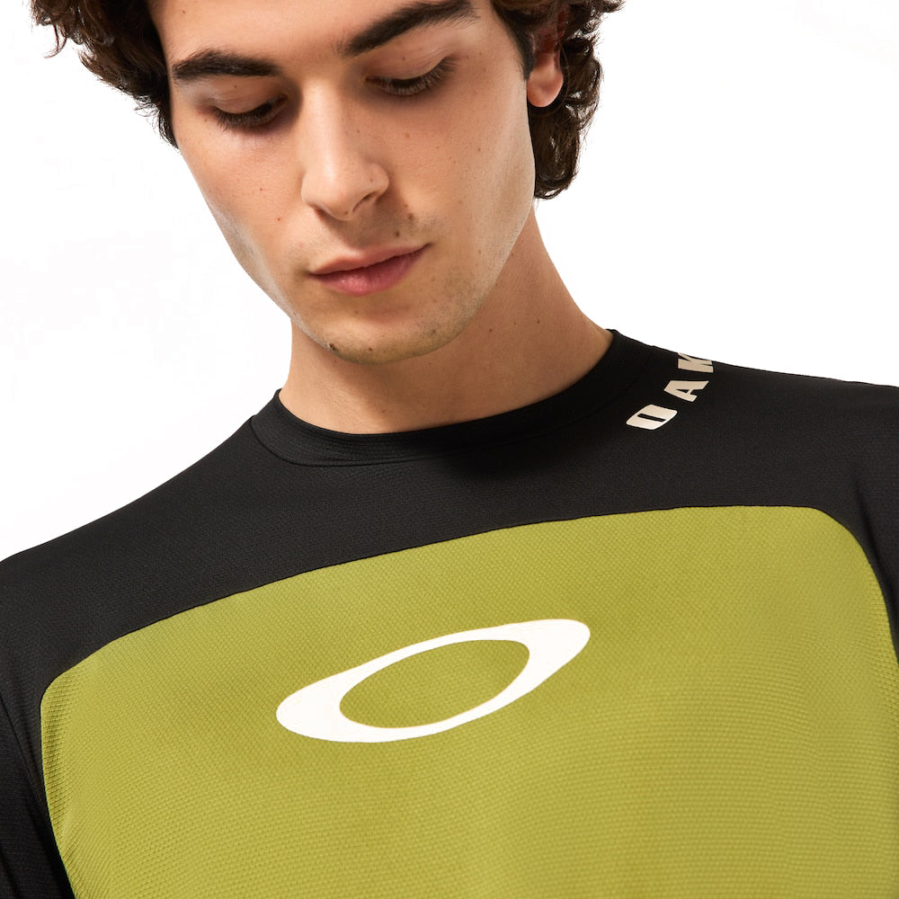 Free Ride Cycling Jersey - Lime Green Fern Print