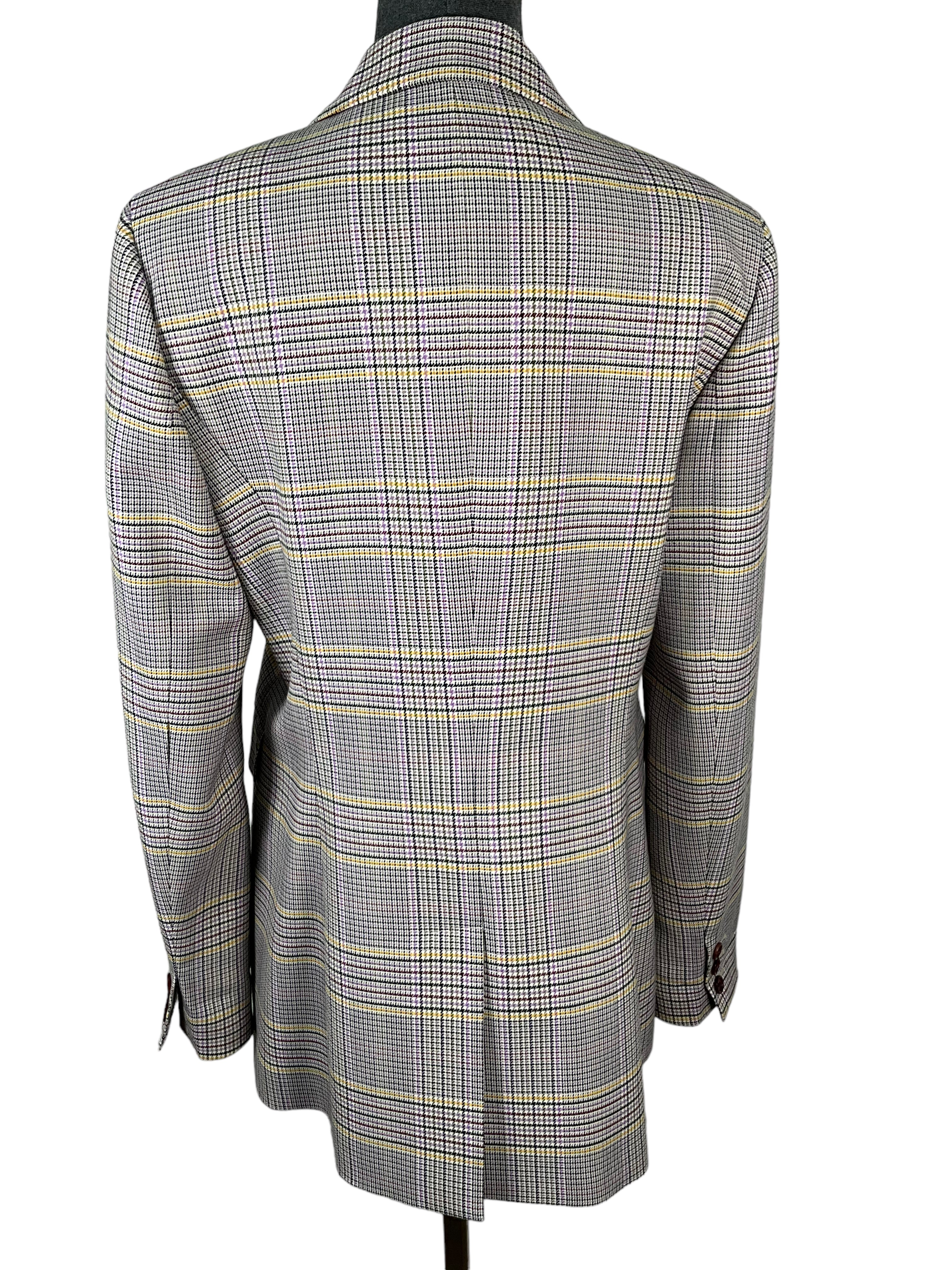 Gabriela Hearst Wool Check Blazer - Medium Size