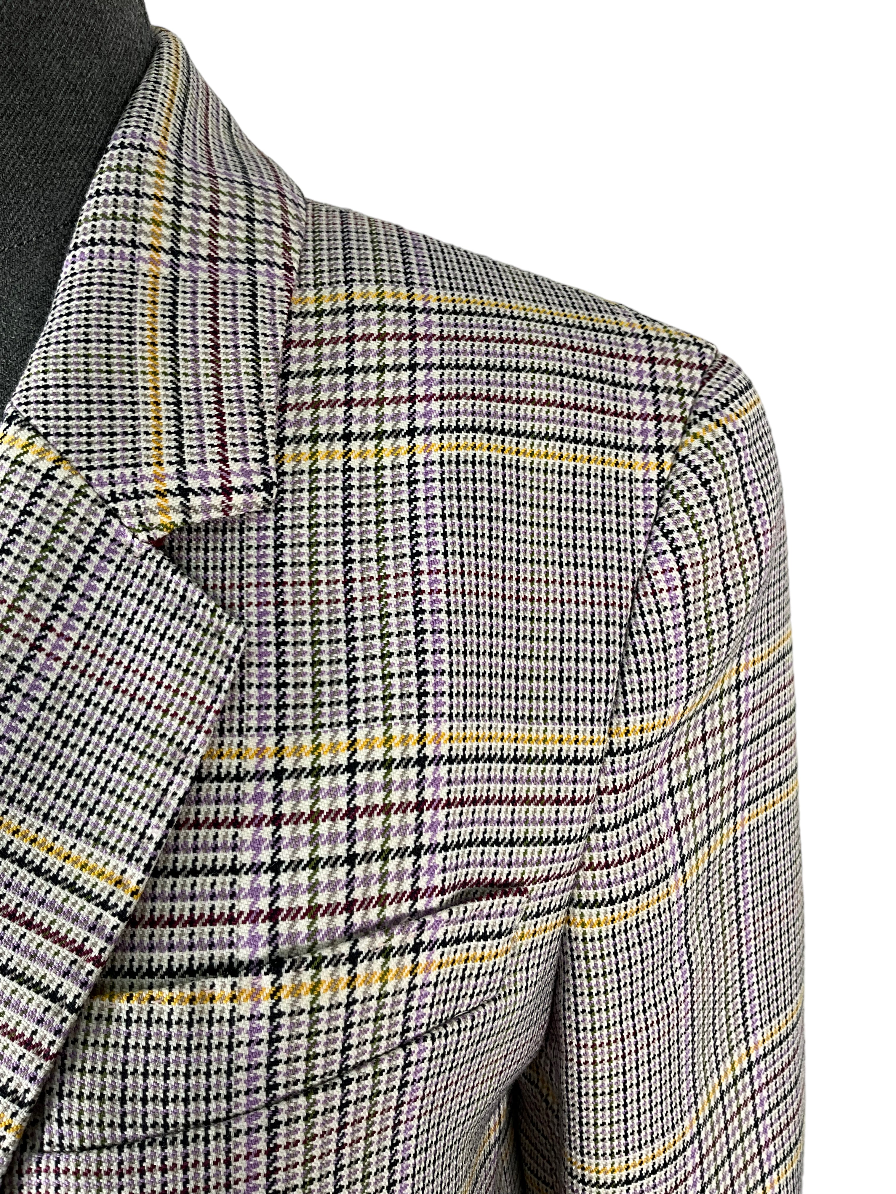 Gabriela Hearst Wool Check Blazer - Medium Size