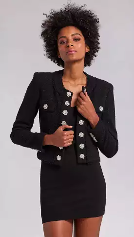 Generation Love Black Kendall Tweed Jacket