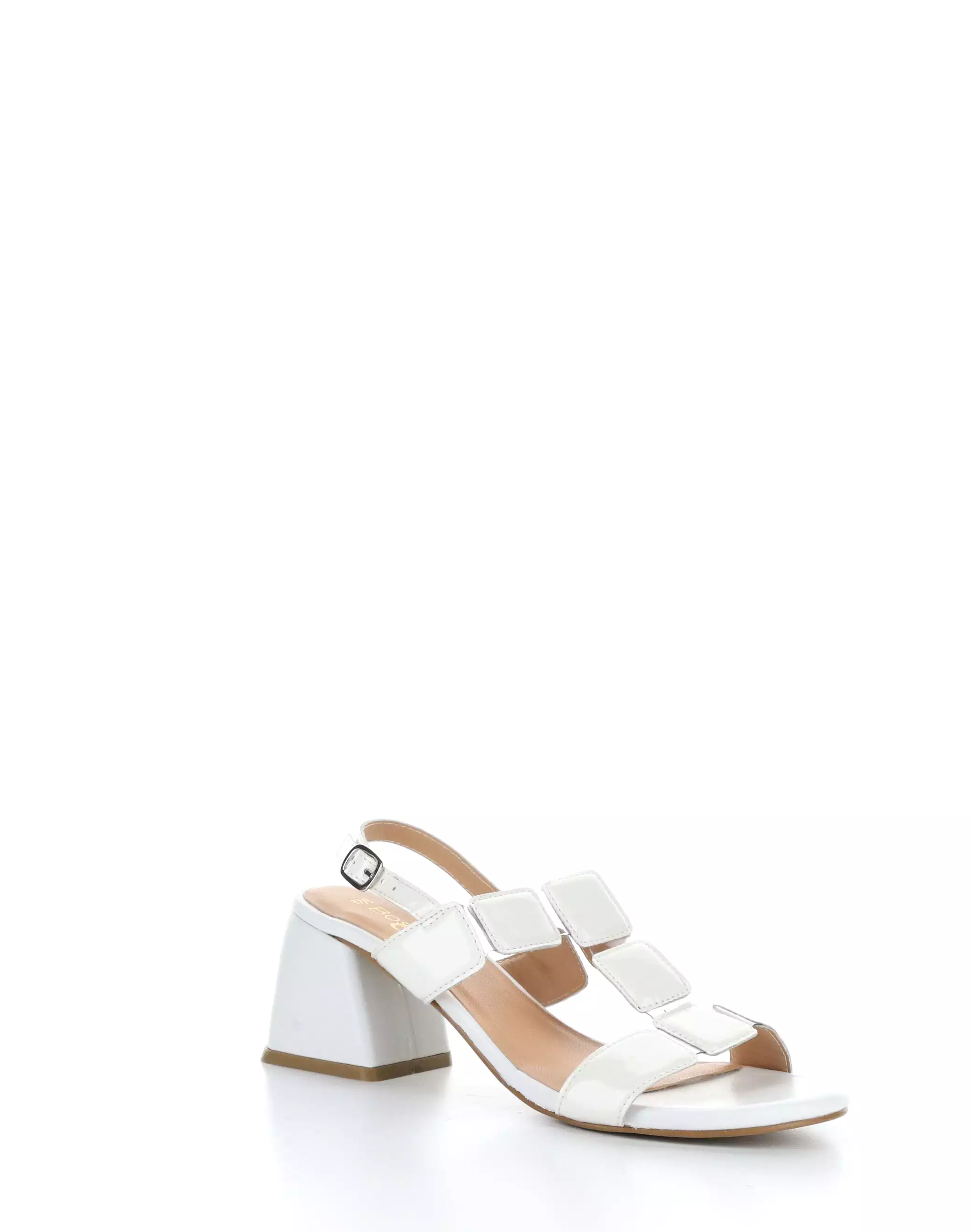 Glowing White Buckle Sandals