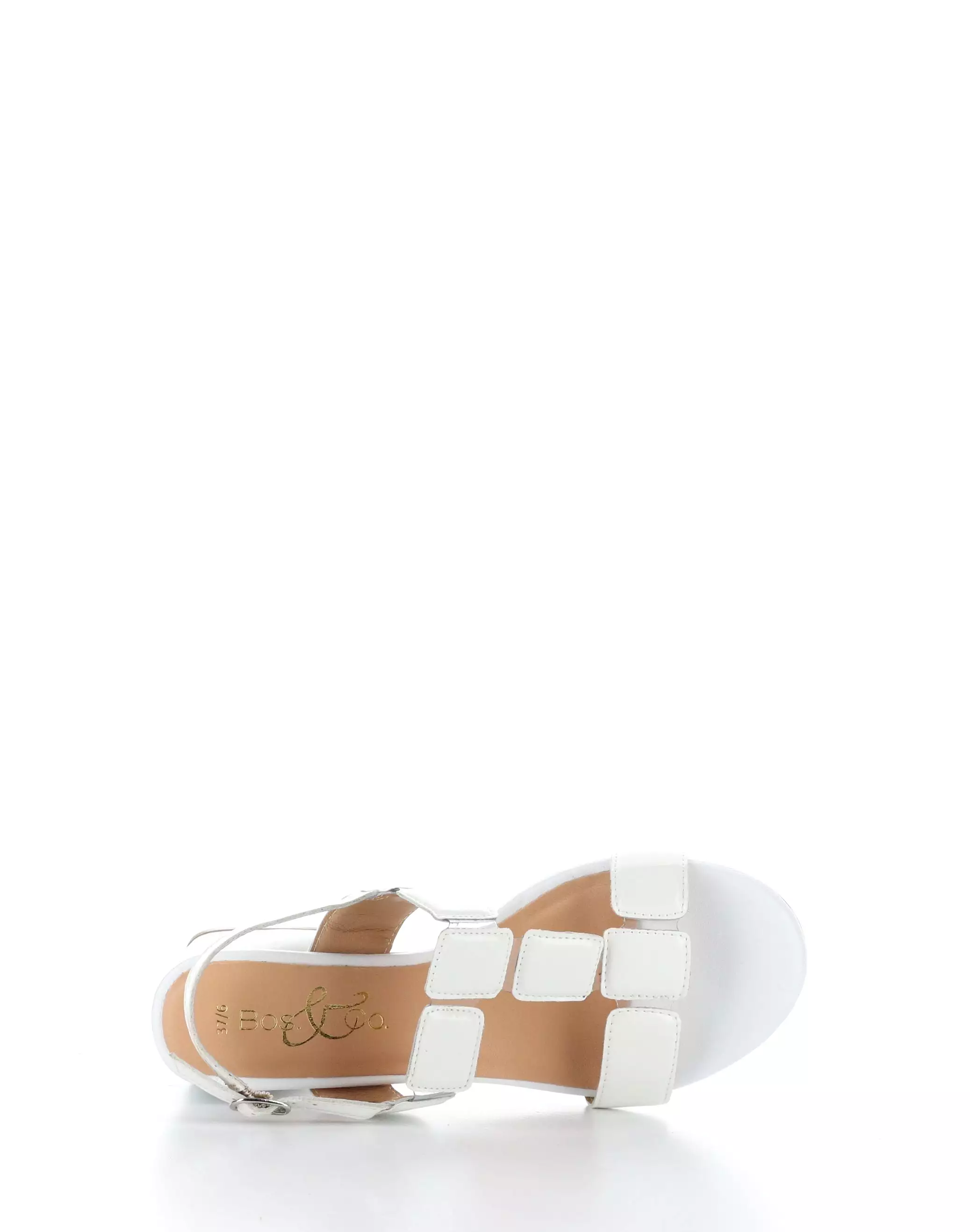 Glowing White Buckle Sandals