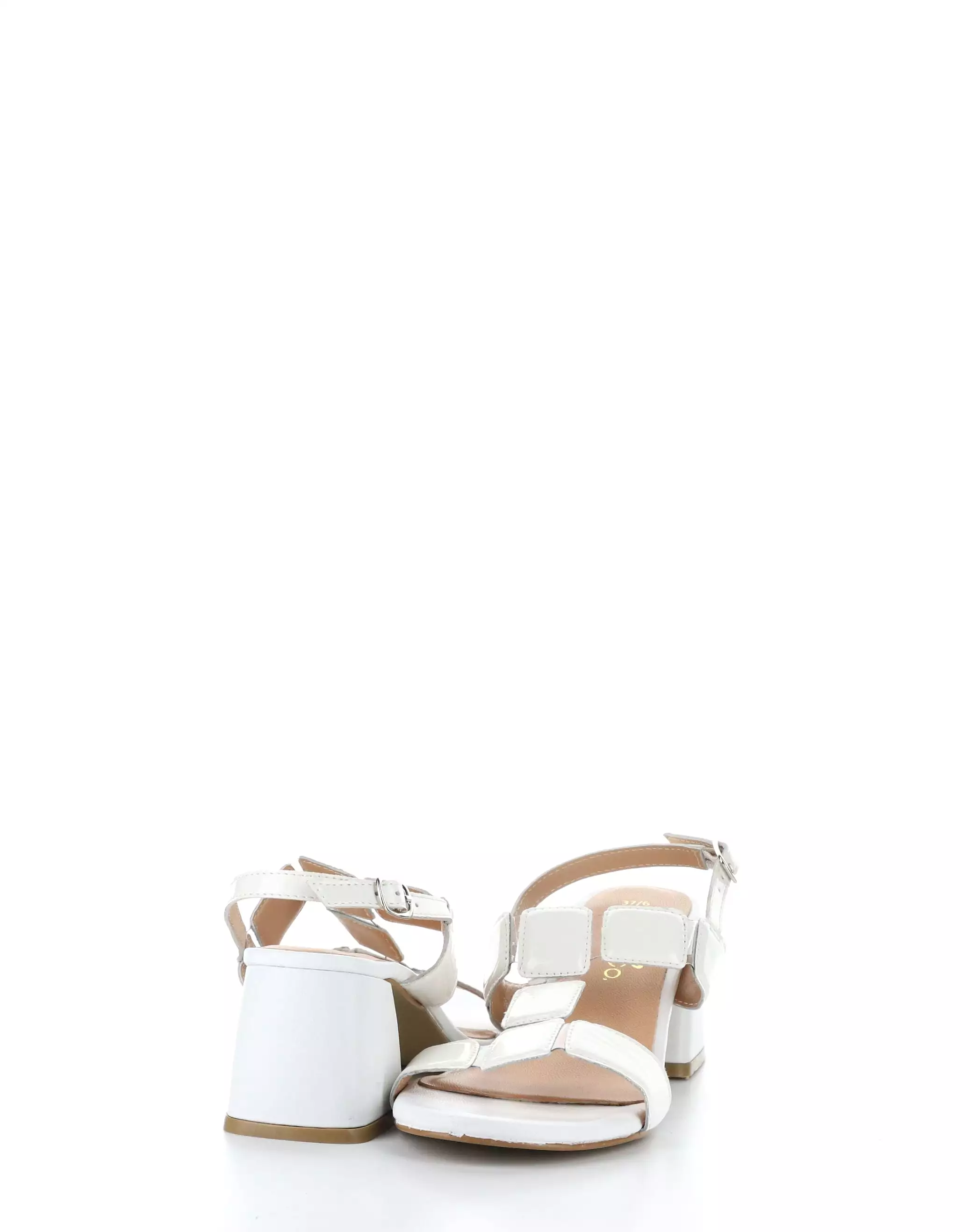 Glowing White Buckle Sandals