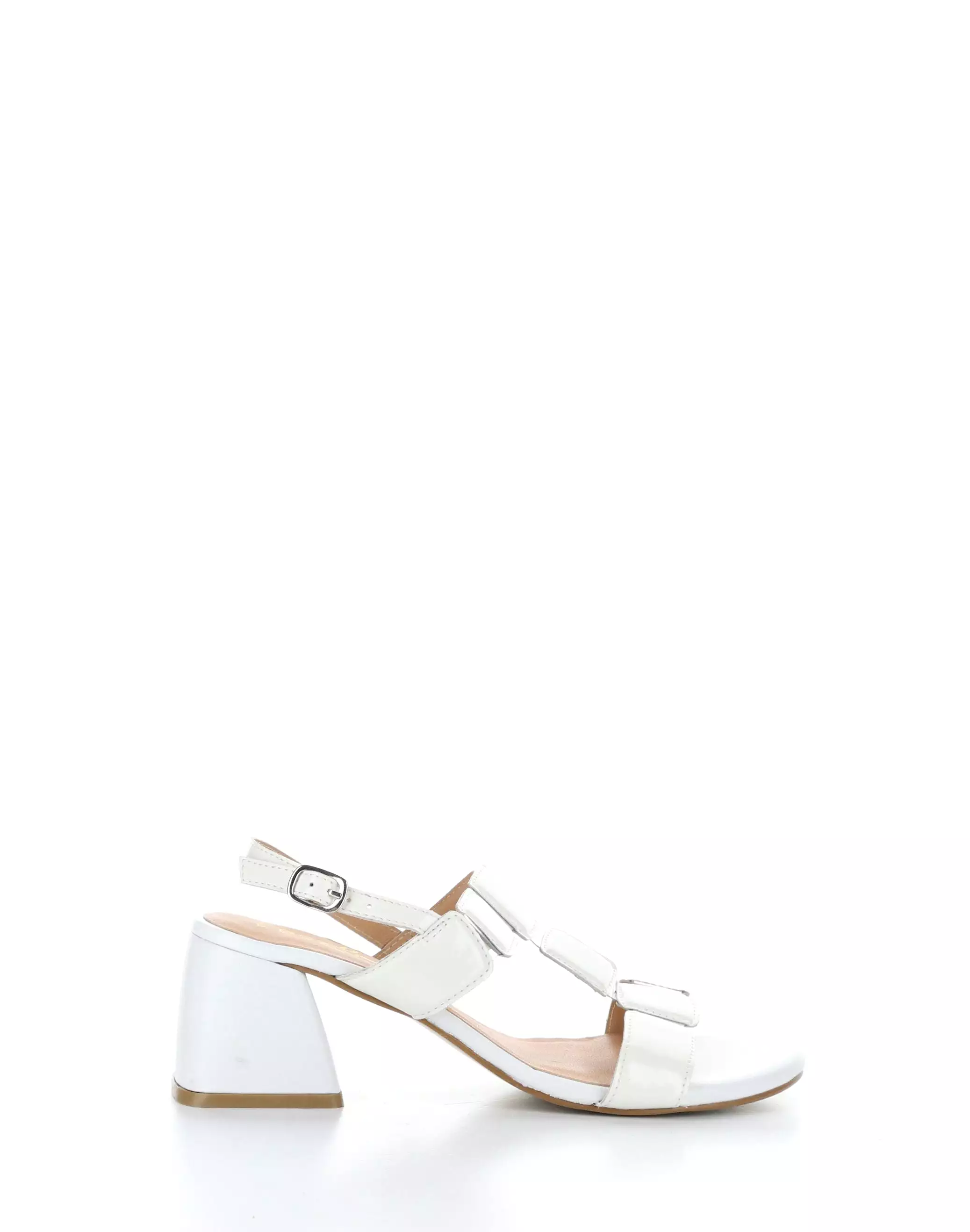 Glowing White Buckle Sandals