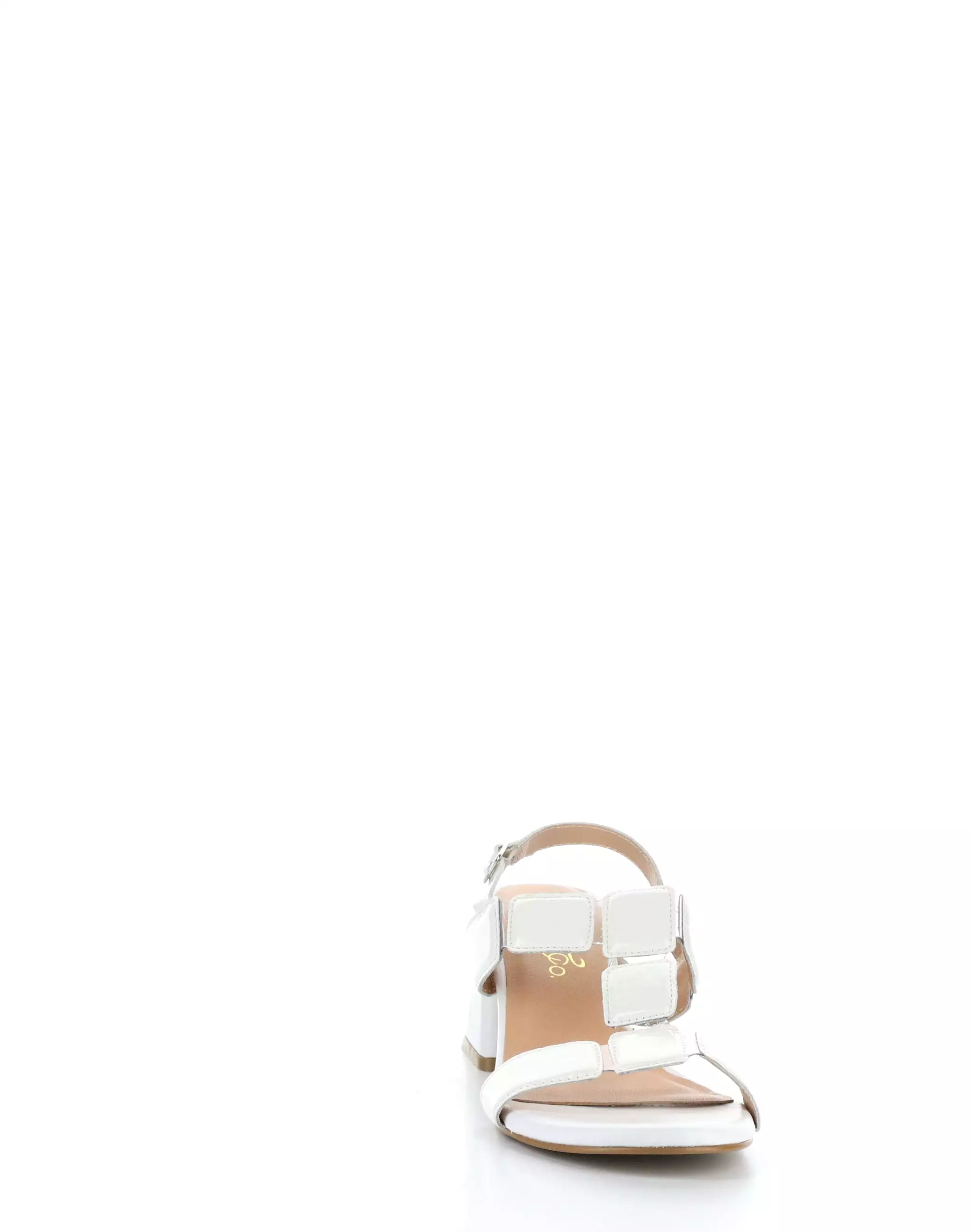 Glowing White Buckle Sandals