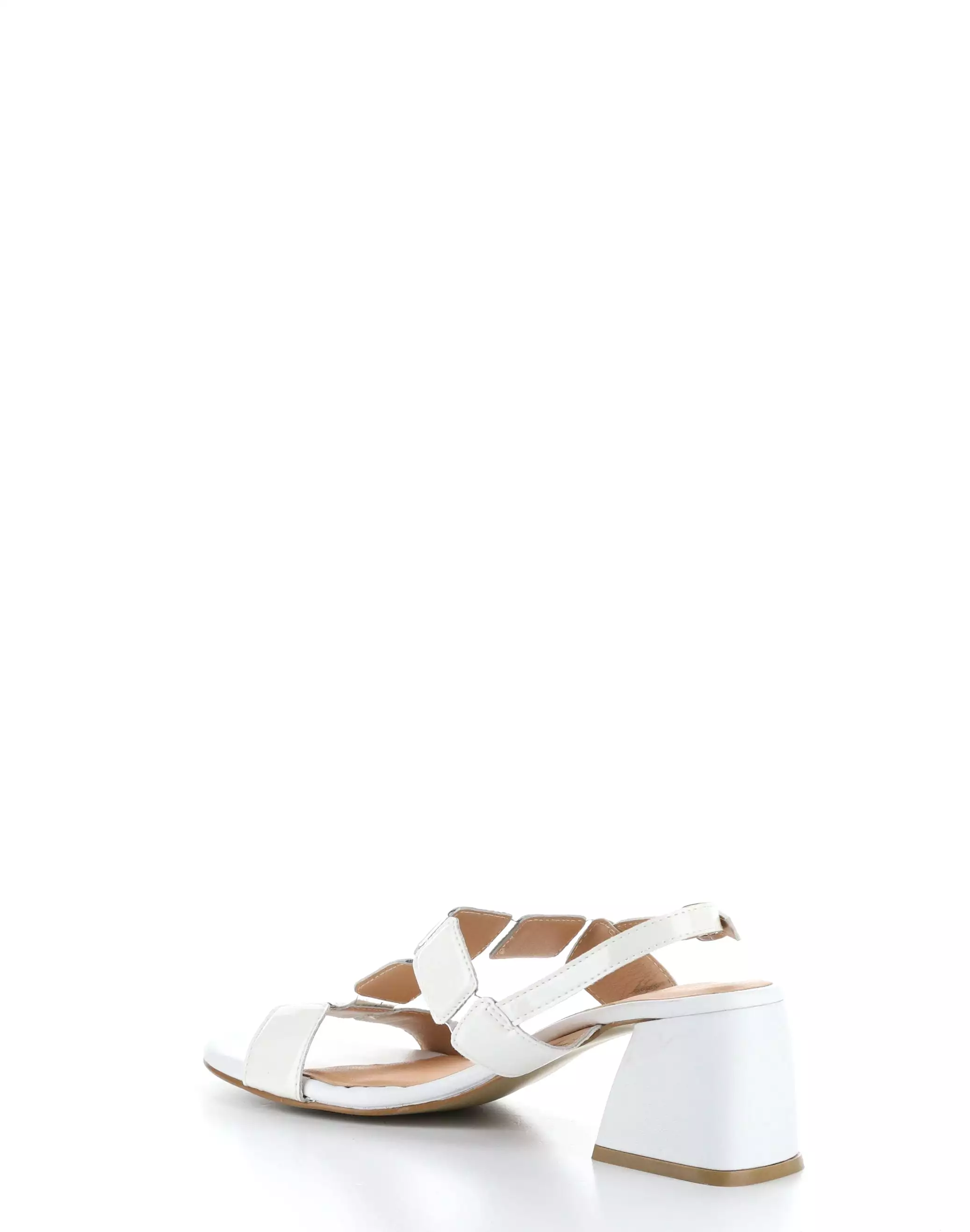 Glowing White Buckle Sandals