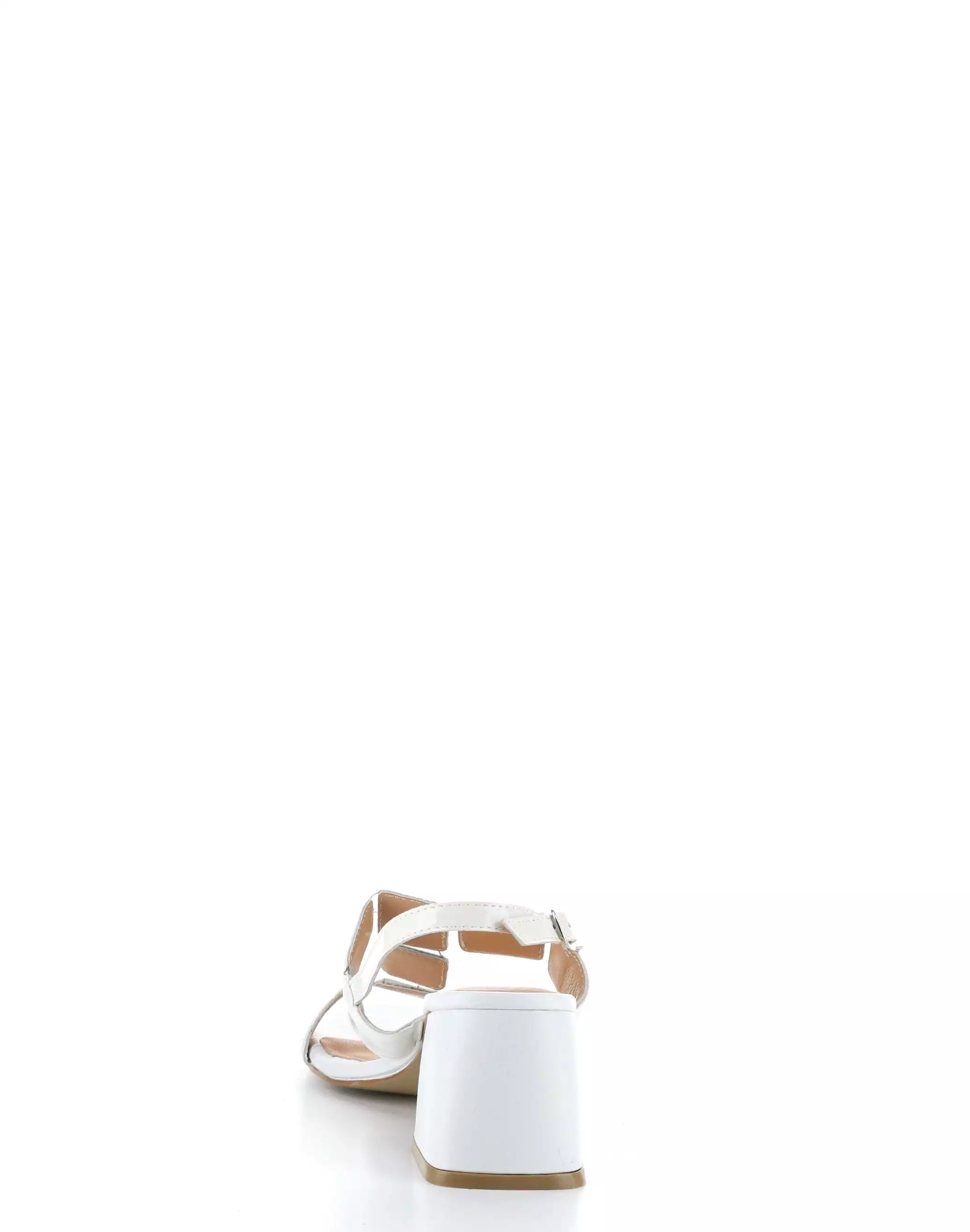 Glowing White Buckle Sandals