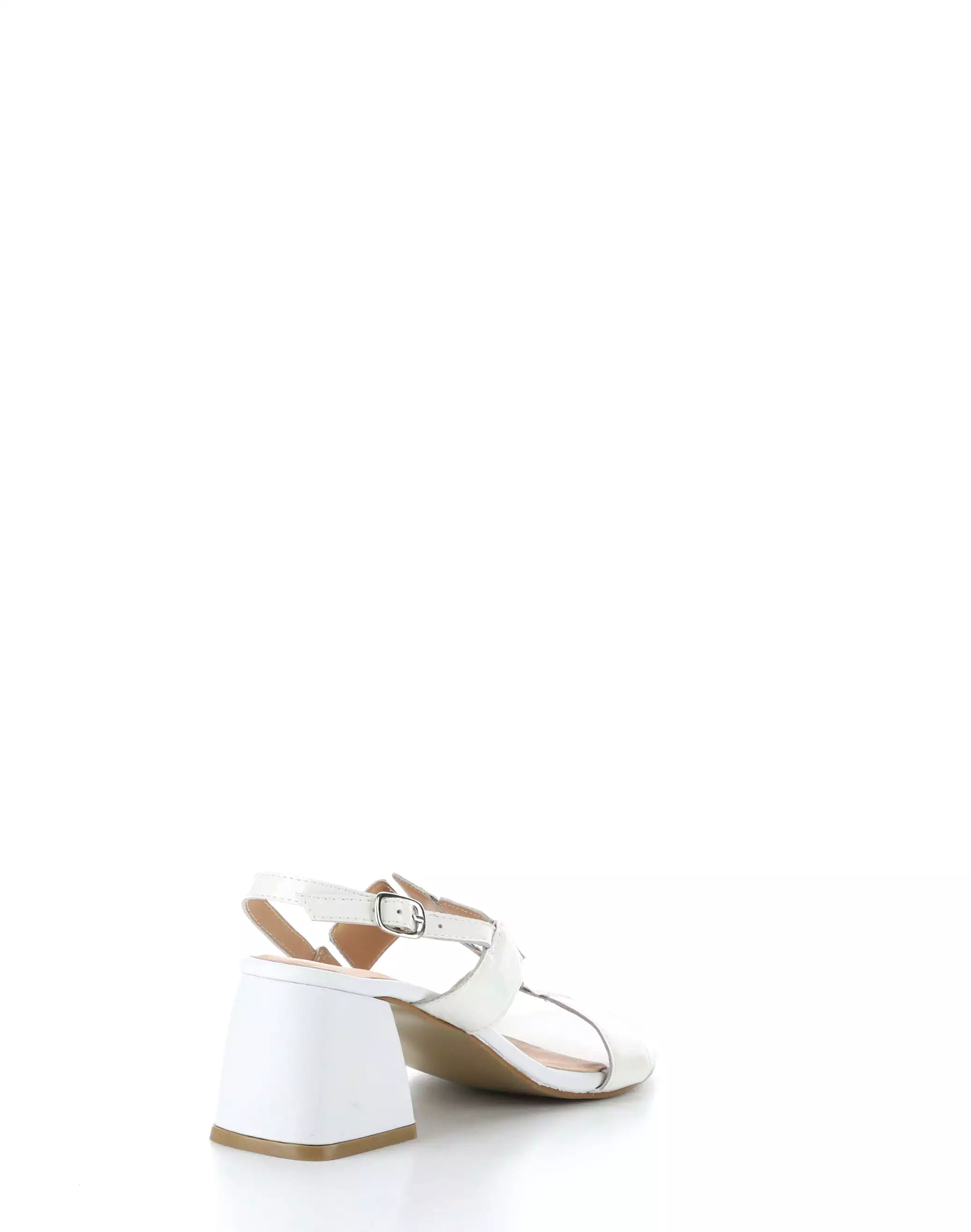 Glowing White Buckle Sandals