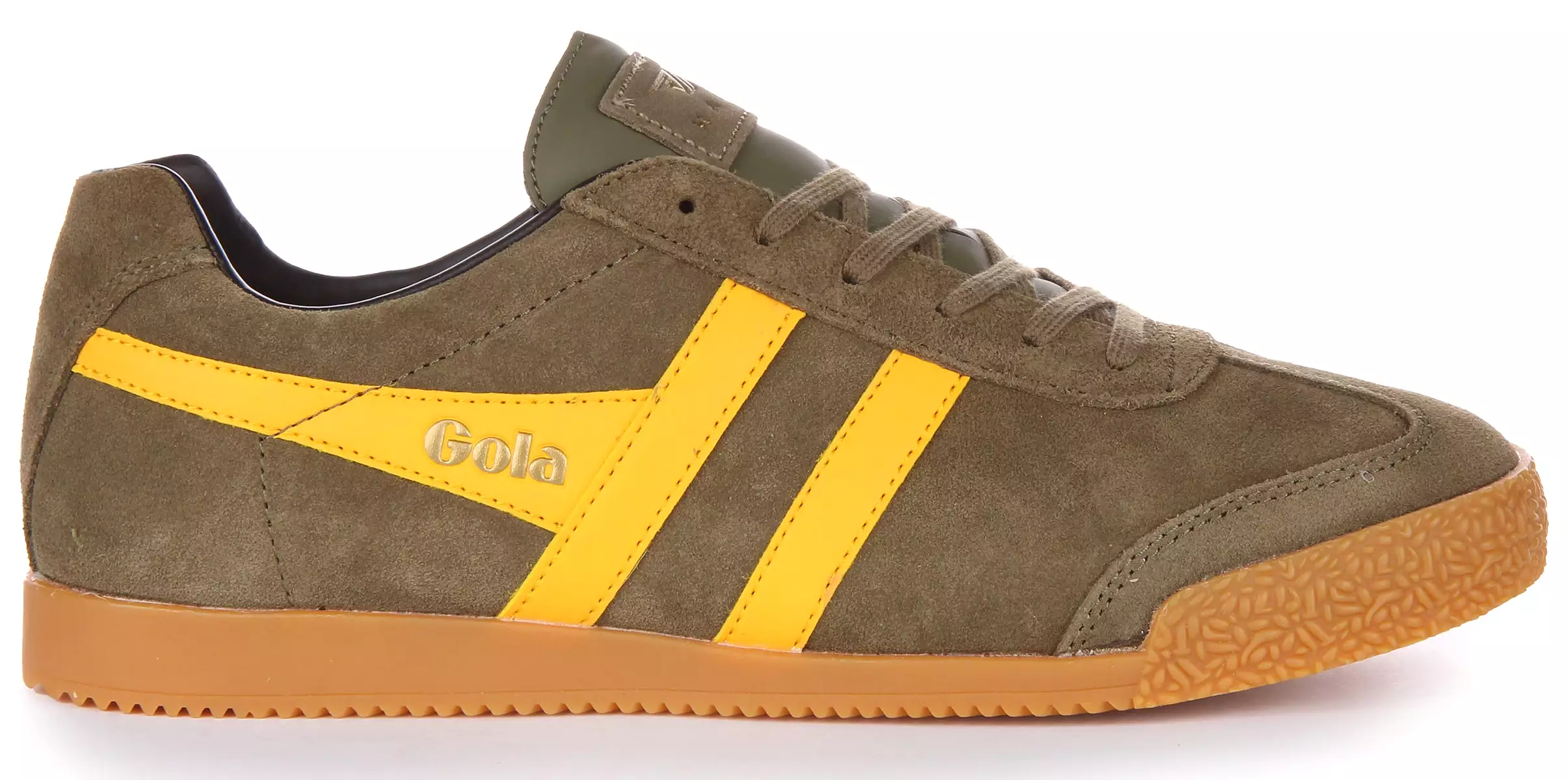 Gola Harrier Men's Shoes - Khaki Yellow